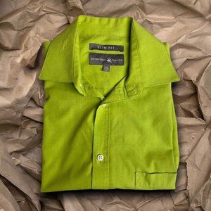 Men Slim Fit Long Sleeves Button Down Shirt Size M